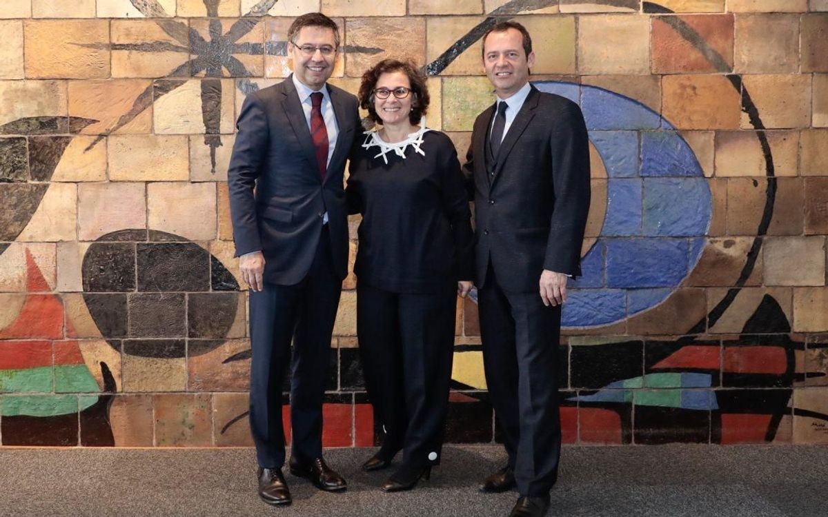 Josep Maria Bartomeu visita la sede de la UNESCO