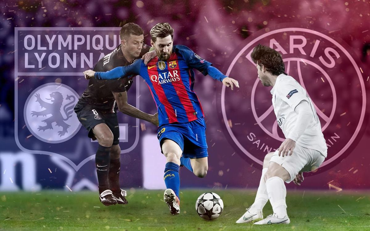 Los goles de Messi contra equipos franceses