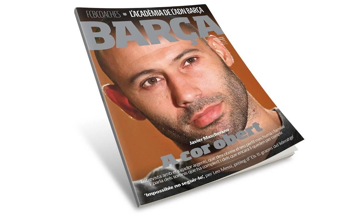 Javier Mascherano, protagonista de la 'Revista Barça'