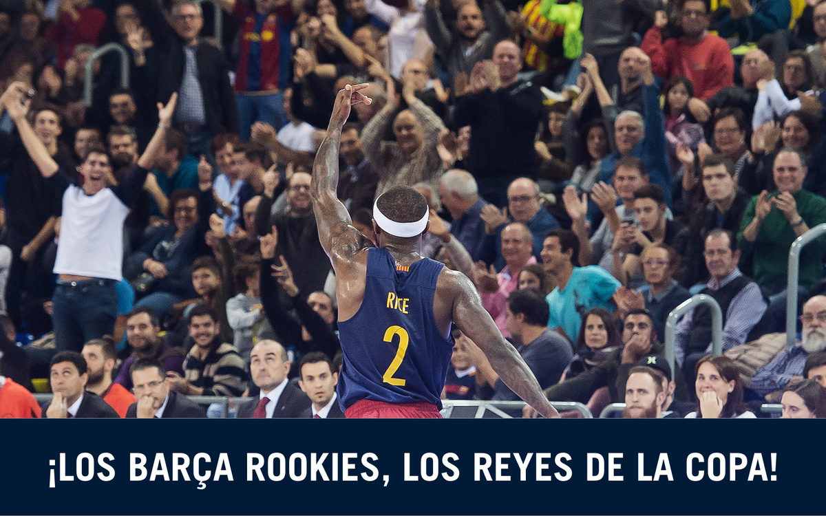 Los Rookies animan al equipo para la Copa del Rey