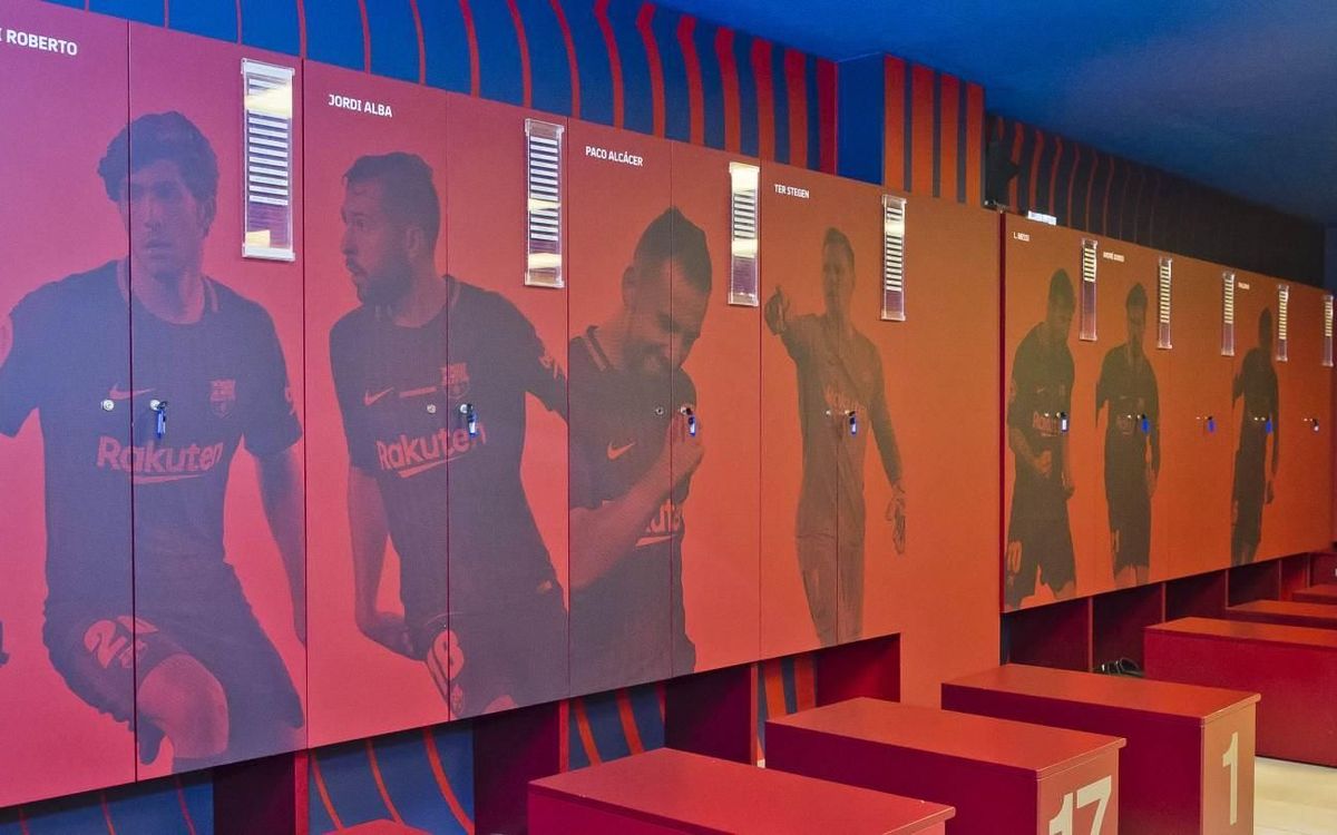 El nuevo 'look' del vestuario del primer equipo del FC Barcelona