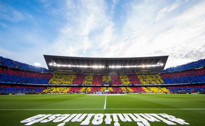 Fans at the Camp Nou