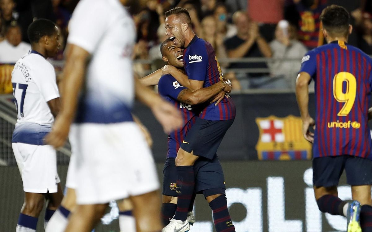 Vidéo - Les débuts rêvés d'Arthur avec le FC Barcelone