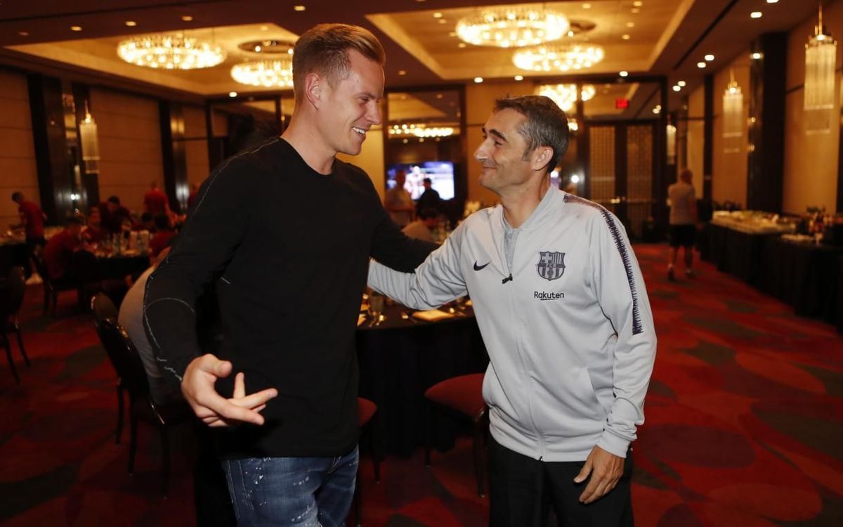 Ter Stegen joins team in Dallas