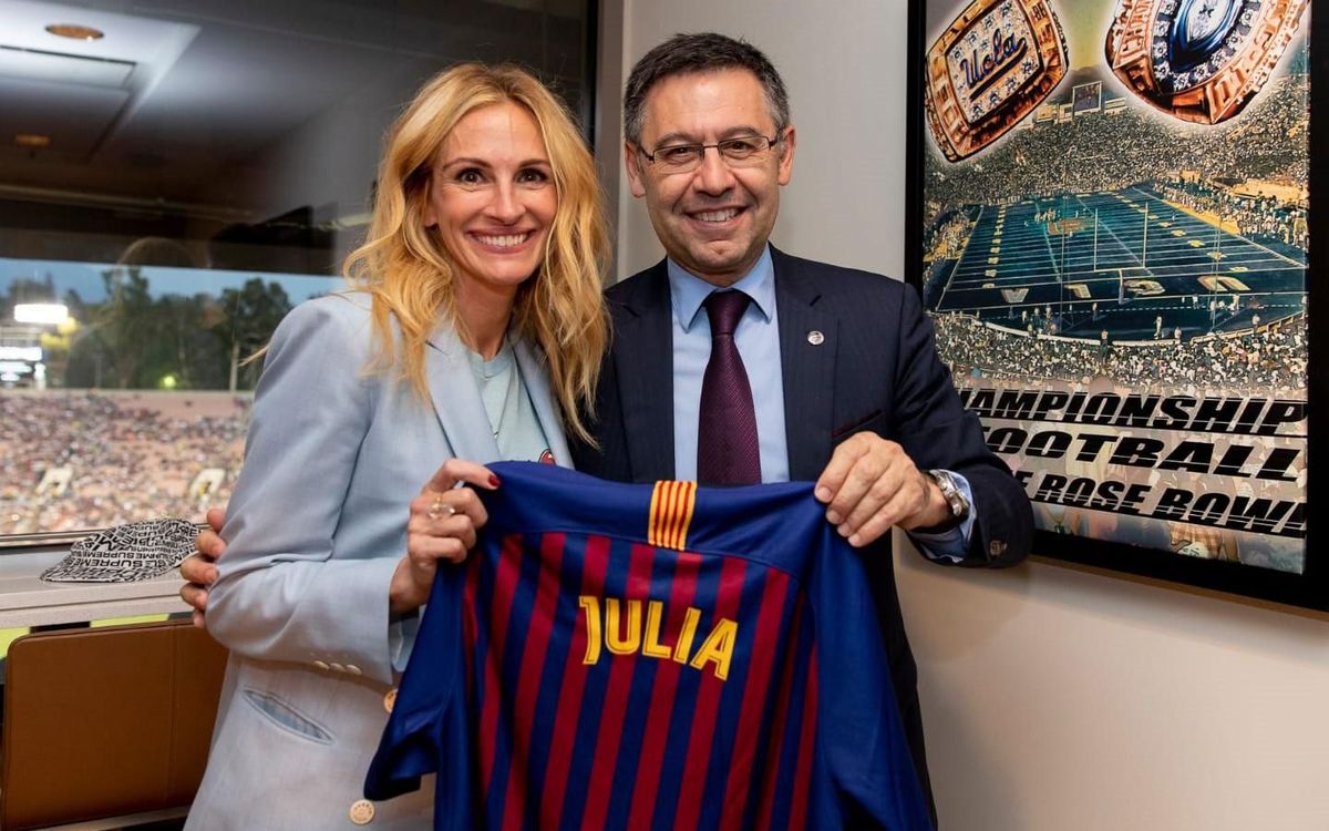 Julia Roberts, espectadora de luxe al Rose Bowl