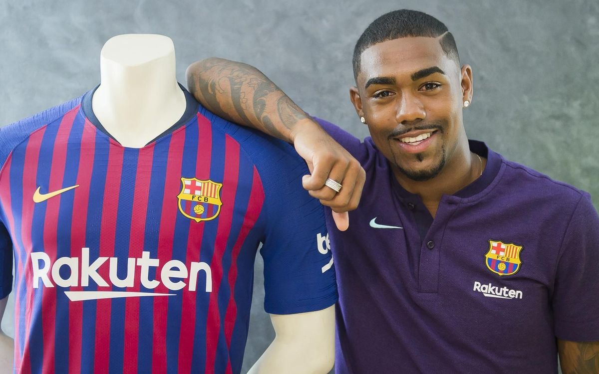 El primer día azulgrana de Malcom