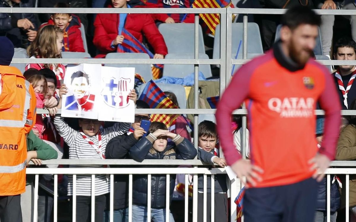 Préparation festive avant la Coupe du Roi pour le FC Barcelone