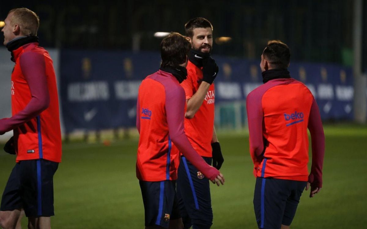 First training session following Christmas break