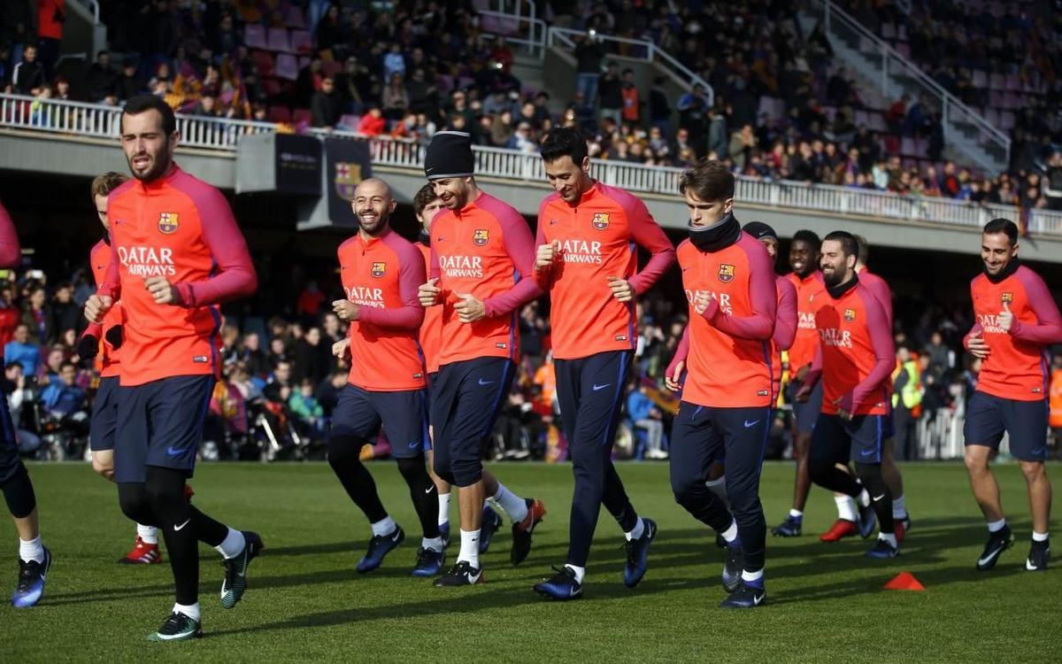Preparación festiva para la Copa del Rey