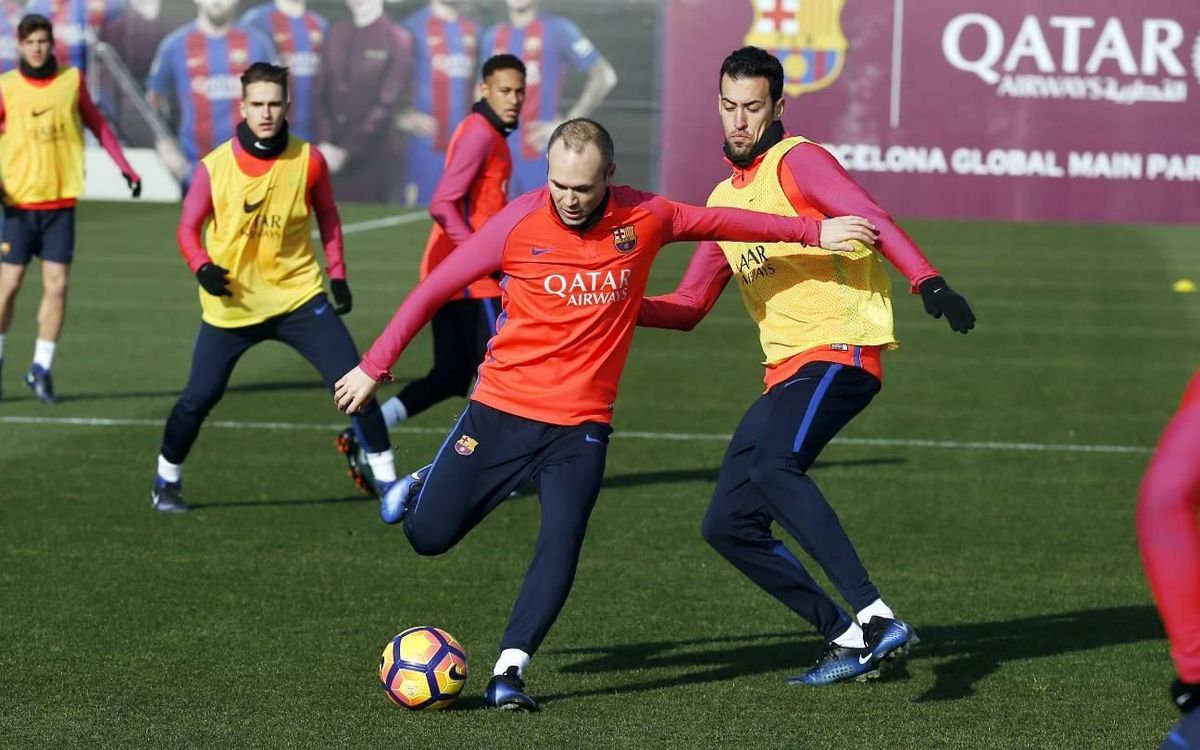 Última sesión antes de visitar al Villarreal