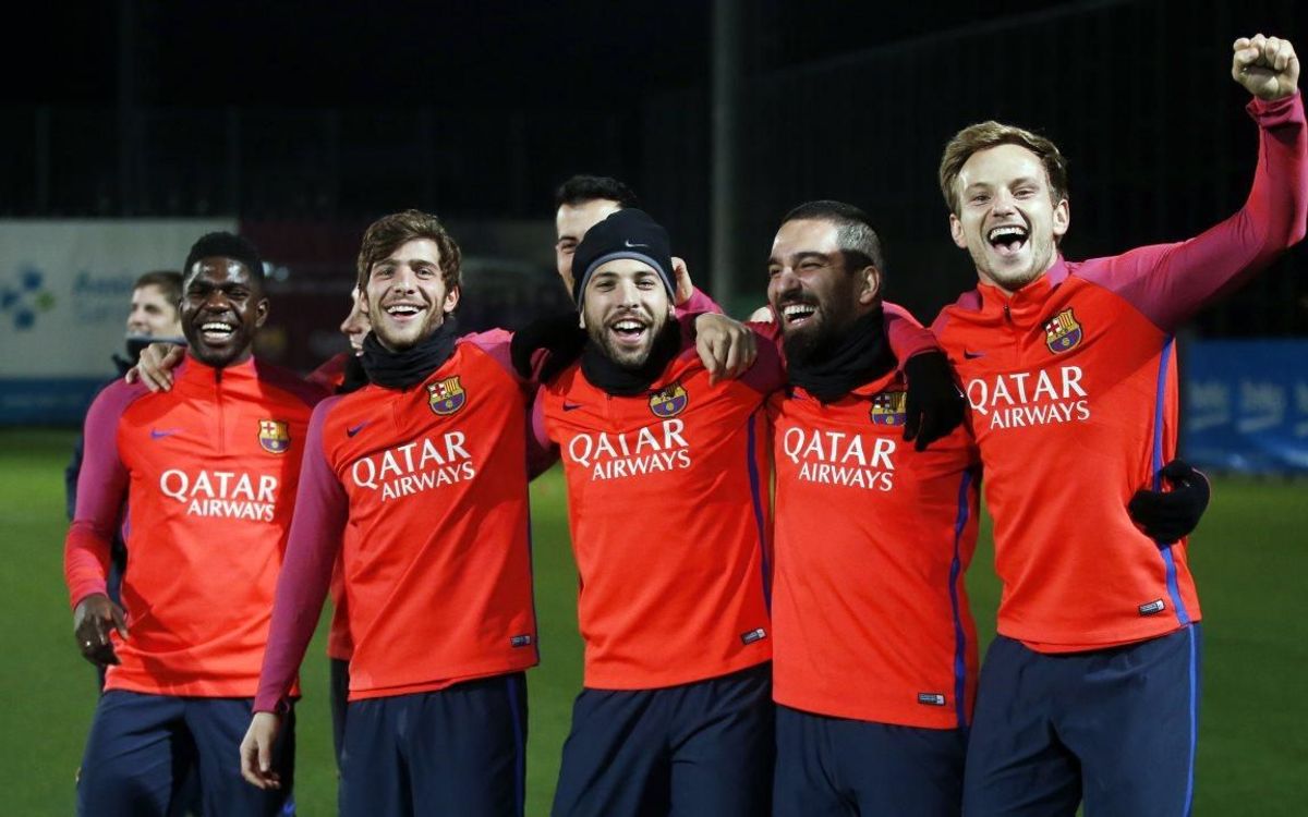 Reprise de l'entraînement après les fêtes de Noël pour le FC Barcelone