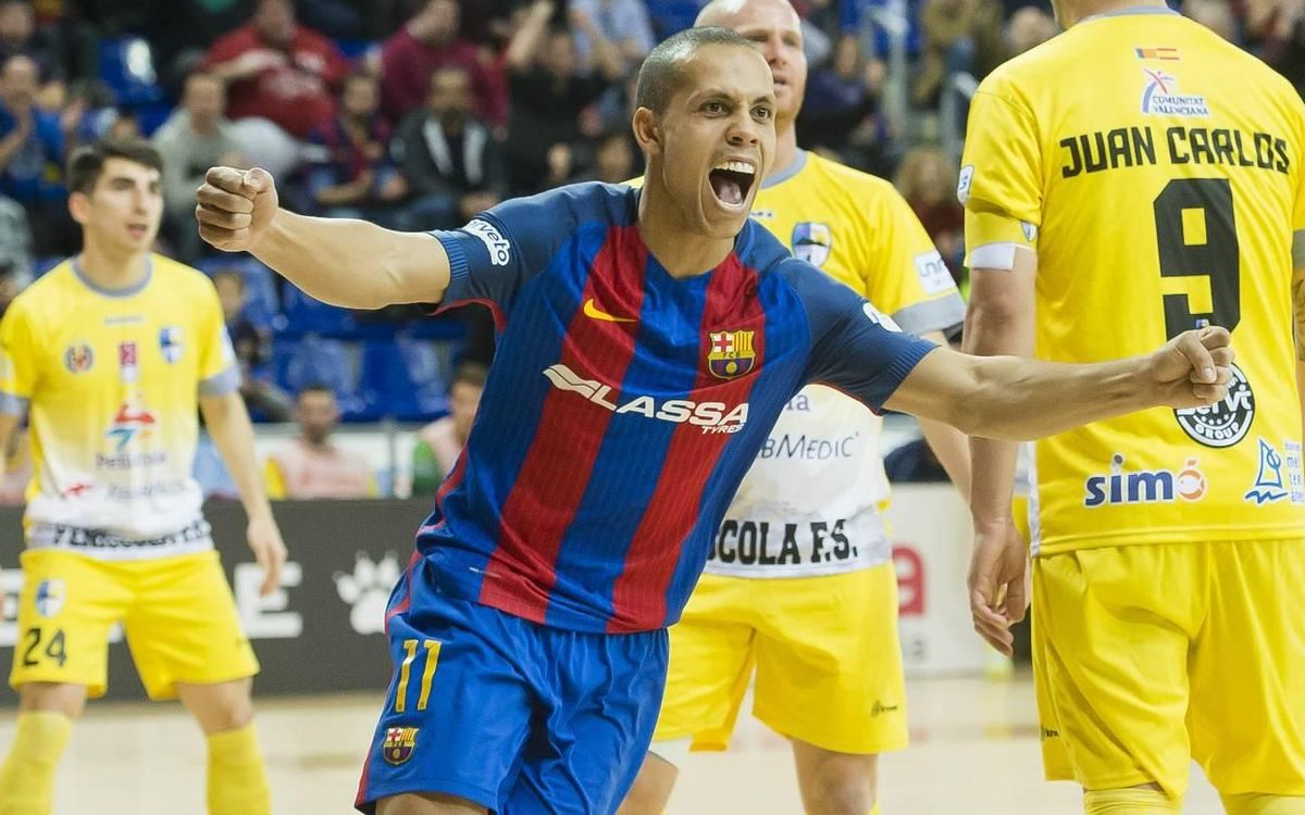 FC Barcelona Lassa - Peñiscola Rehabmedic: Reacción y goleada en el Palau (6-1)