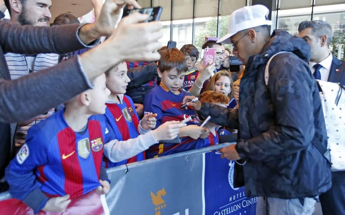 FC Barcelona arrive in Villarreal