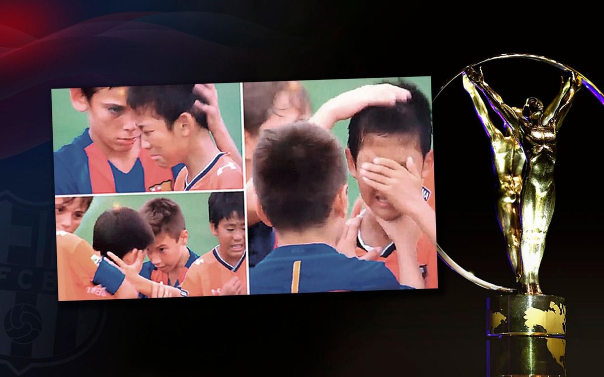 Les U14 du FC Barcelone nommés pour le Plus Beau Geste Sportif de l'année 2016