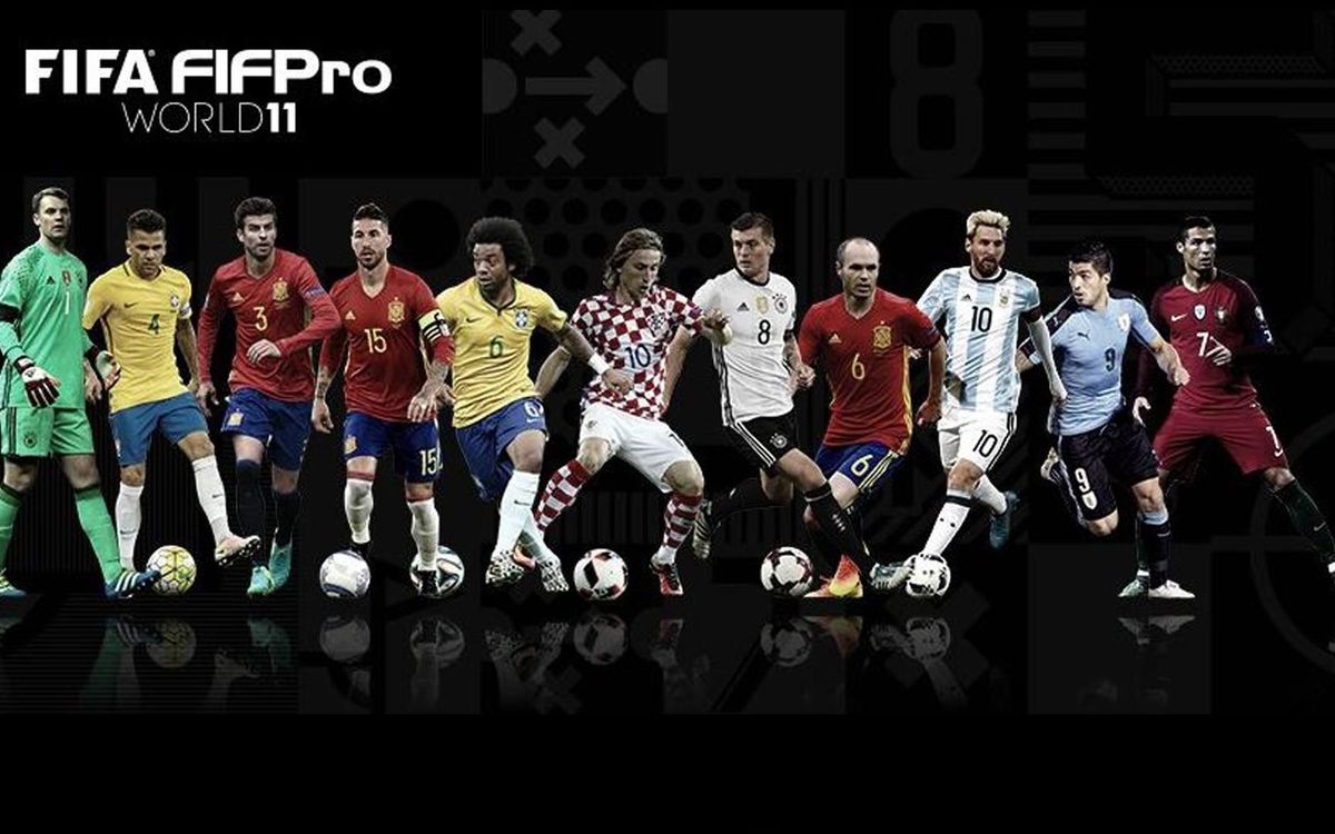 4 joueurs du FC Barcelone dans le XI idéal, Messi 2ème du Prix The Best