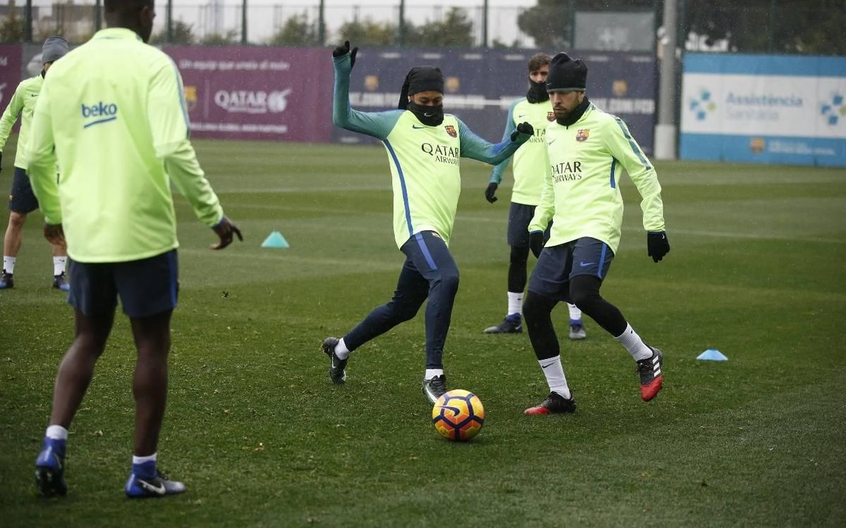 Séance de récupération tout en pensant à Eibar