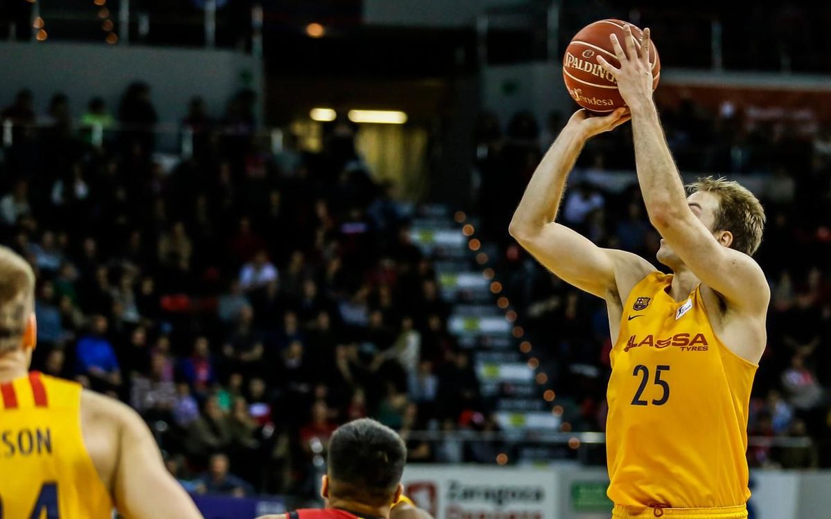 Tecnyconta Zaragoza – FC Barcelona Lassa: L’any comença amb victòria a ritme de triples (75-86)