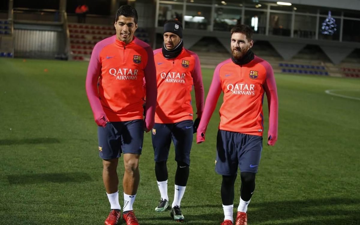 Primer entrenament del 2017 amb el grup al complet