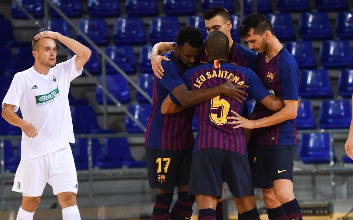 Debut amb bon peu i pluja de gols contra el Futsal Rekord (11-0)