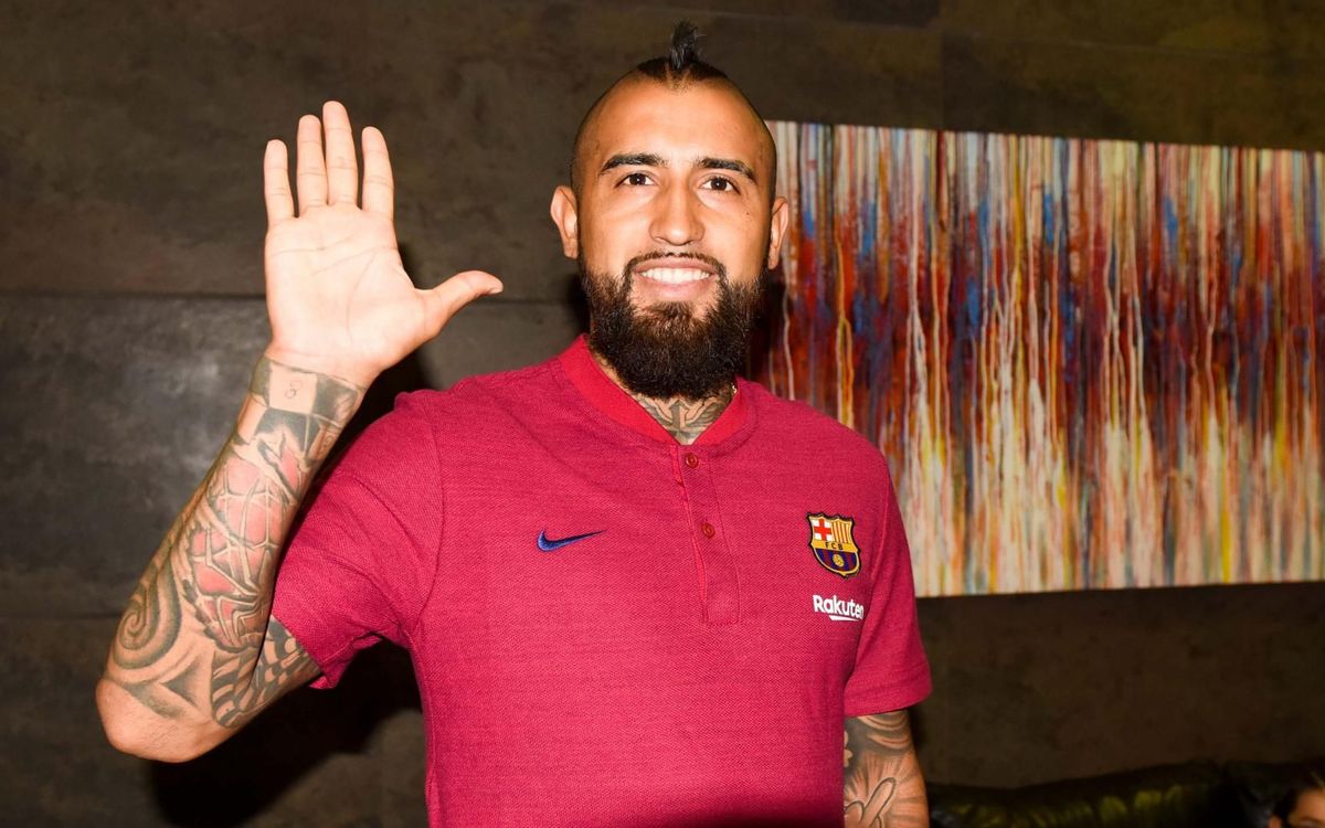 L'agenda de la presentació d'Arturo Vidal