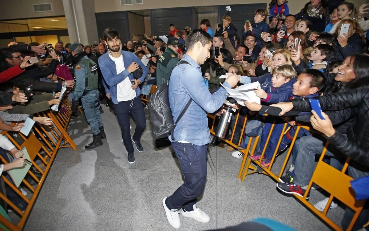 Así ha sido el viaje del Barça a Pamplona