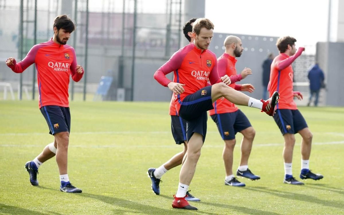 Sessió de recuperació per a la Champions