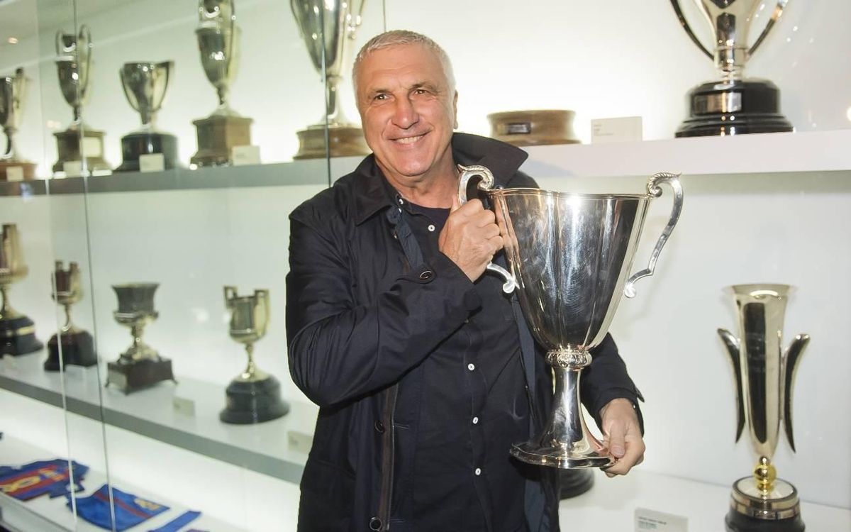 Hans Krankl visita el Camp Nou