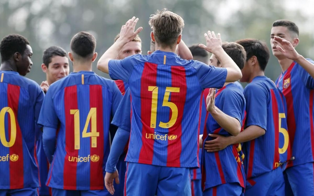 [U19 FOOTBALL] FC Barcelona 10-0 Santo Domingo: Sunday goal-fest