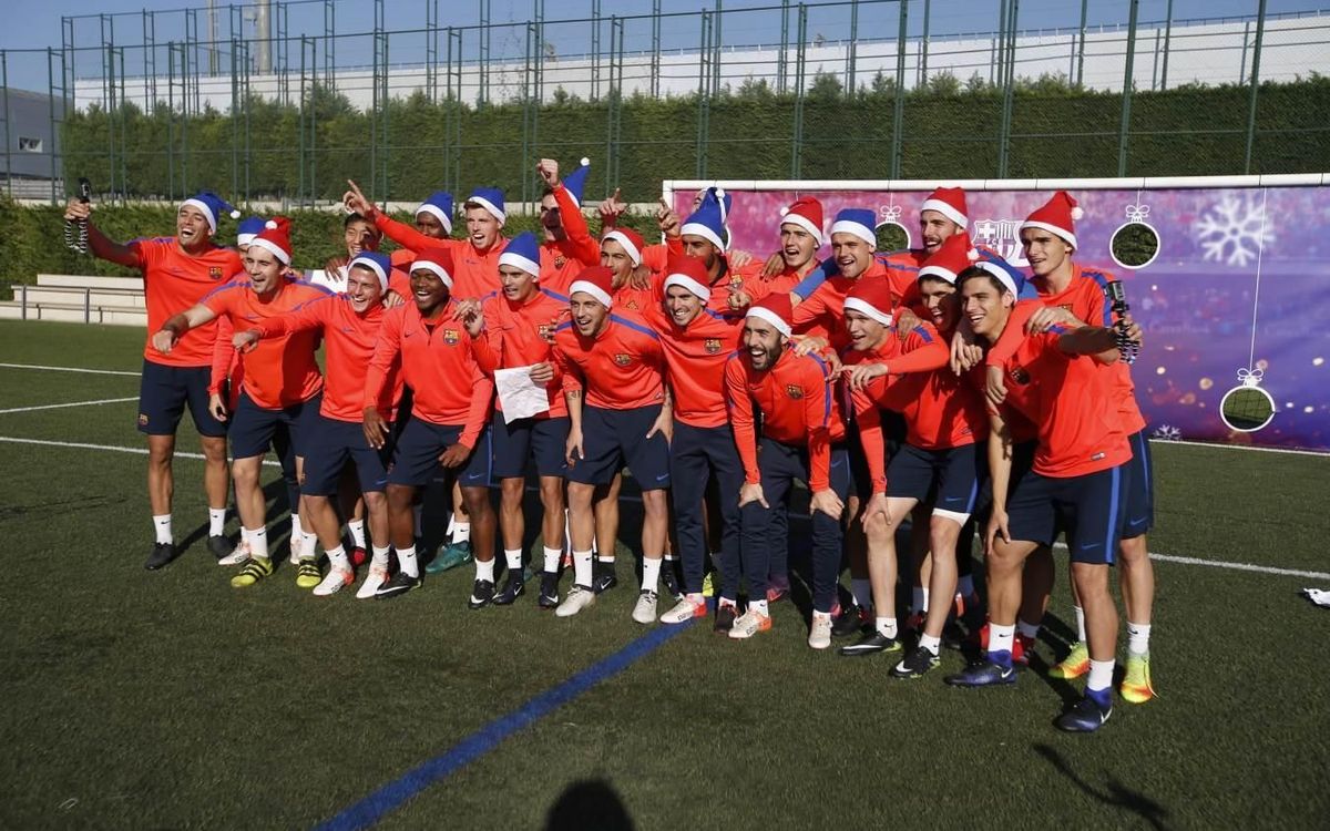 La felicitació més original del Barça B