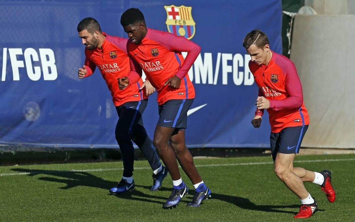 Séance de récupération après la Ligue des Champions