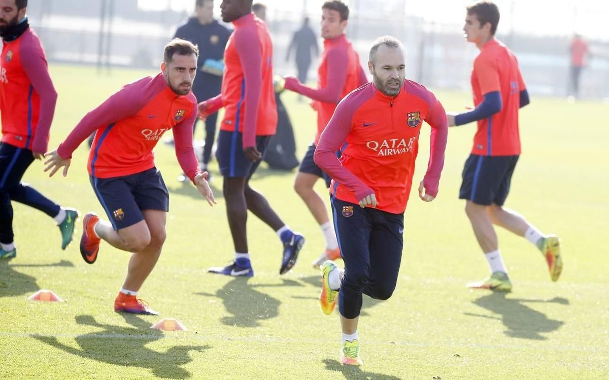 Final training session before the trip to Alicante