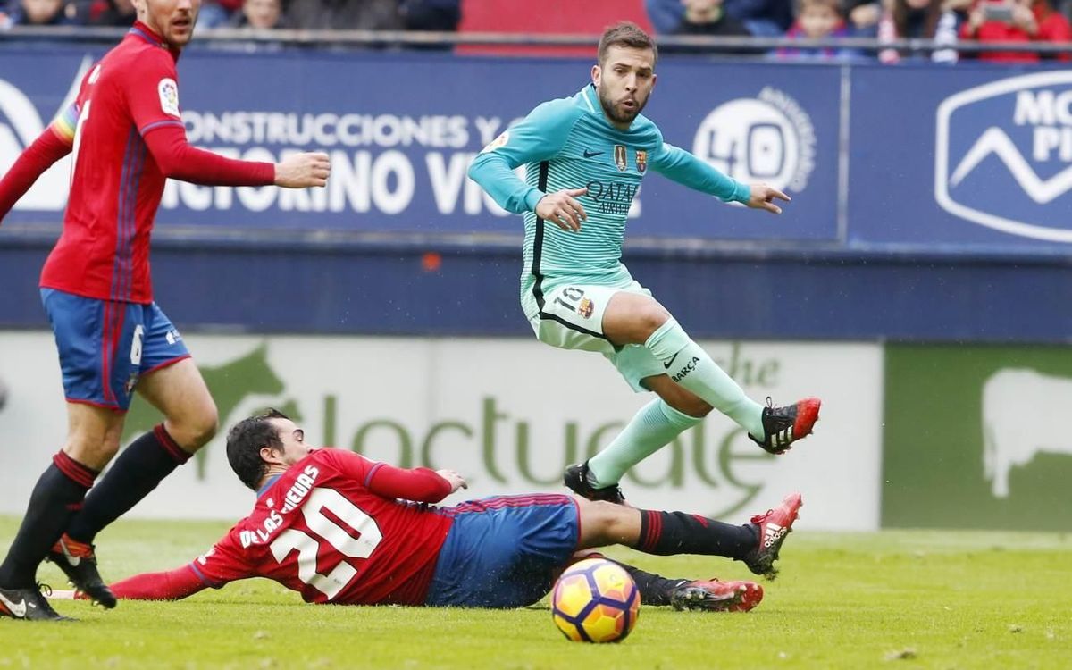 Jordi Alba, dues assistències per encarar el triomf