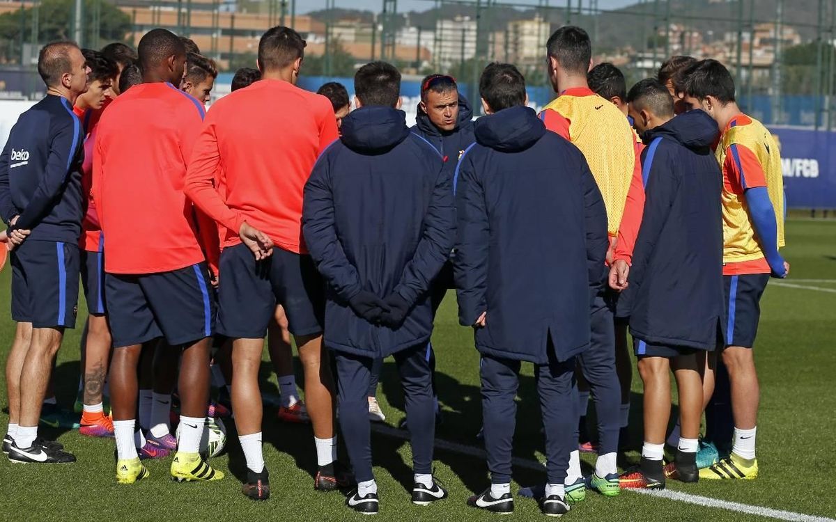 Joint training session at the Ciutat Esportiva