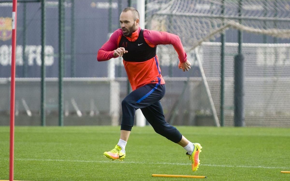 Andrés Iniesta continúa con su recuperación