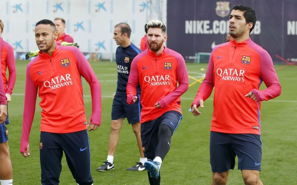 Entraînement avec le groupe au complet