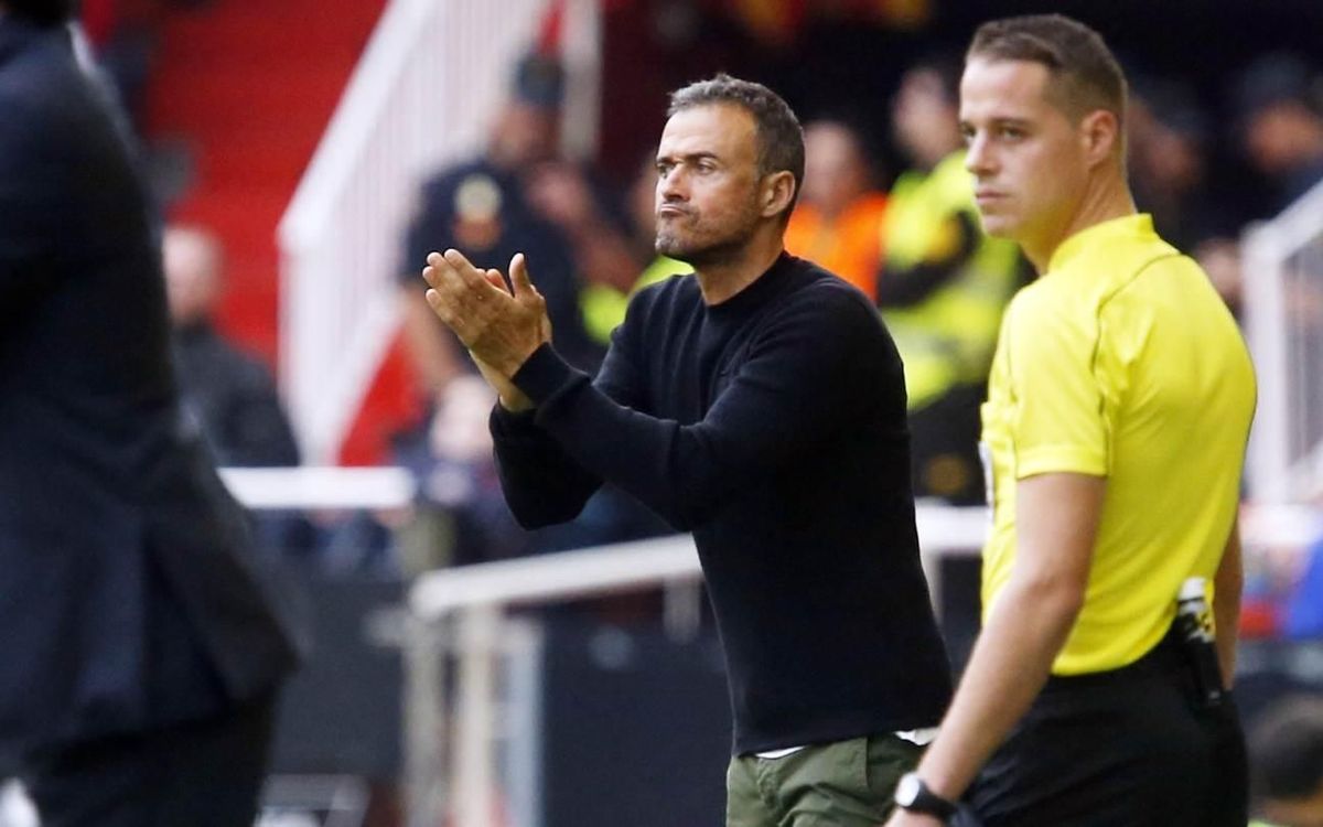 Luis Enrique: “És un dia per valorar l’esforç col·lectiu”