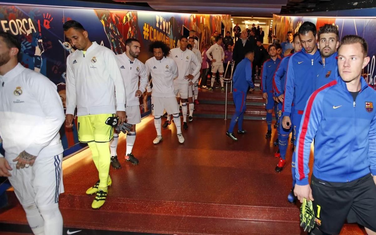 Les coulisses du Clasico, dans le tunnel du Camp Nou