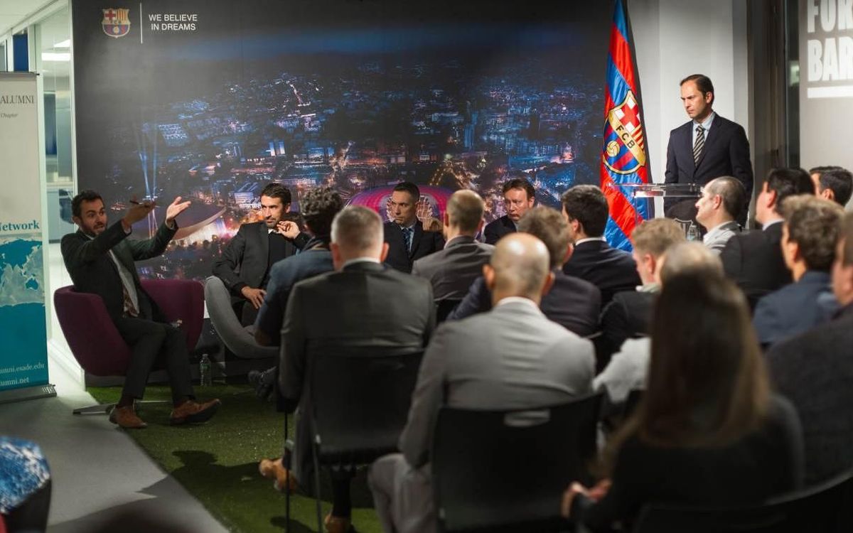 FC Barcelona, ESADE, LaLiga, MLS and NBA share ideas at Barça offices in New York