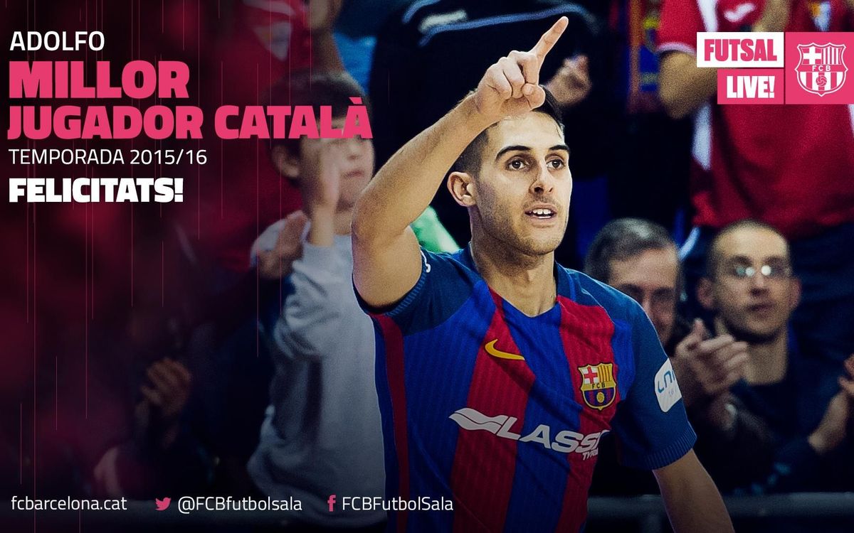 Adolfo, mejor jugador catalán