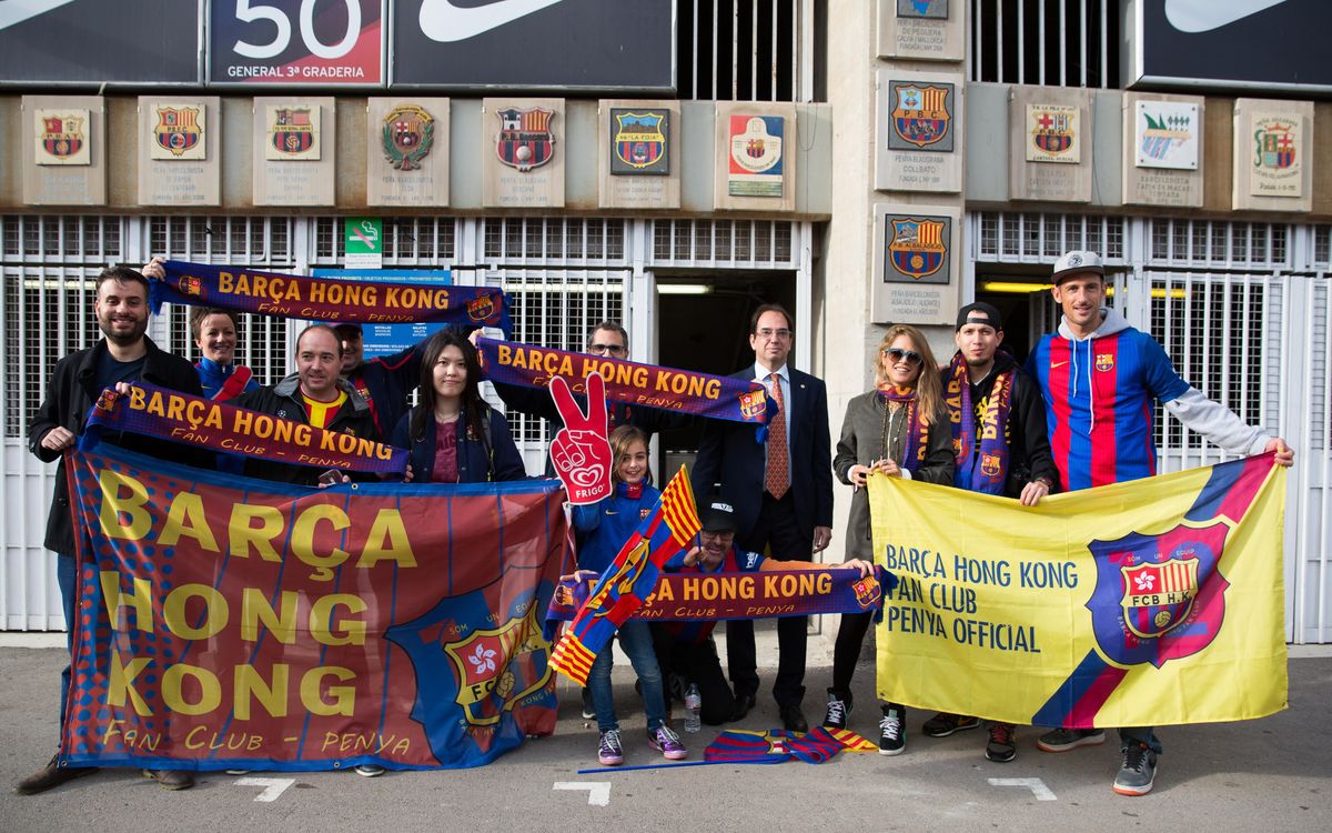 Actes penyístics al Camp Nou com a prèvia del Barça-Màlaga