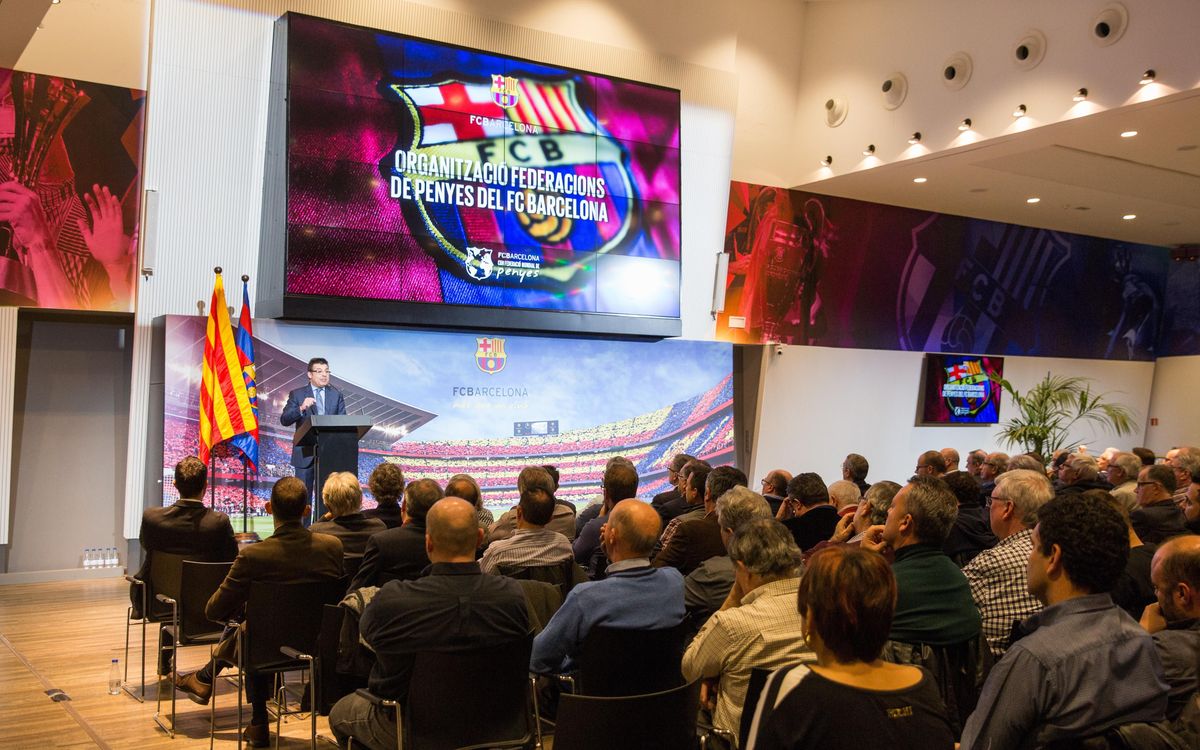 La Confederació Mundial de Penyes va presentar un model pioner al món d’organització de les penyes del FC Barcelona