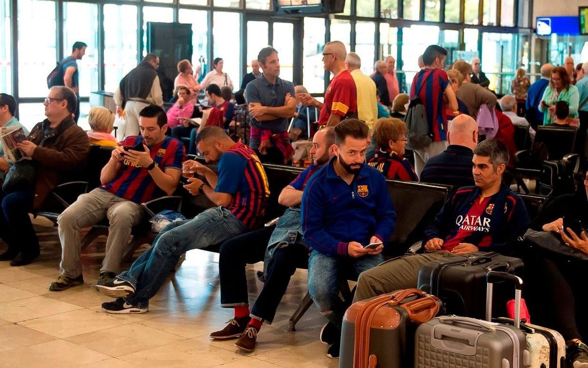FCBDesplaçaments llena un primer avión para ir a Glasgow
