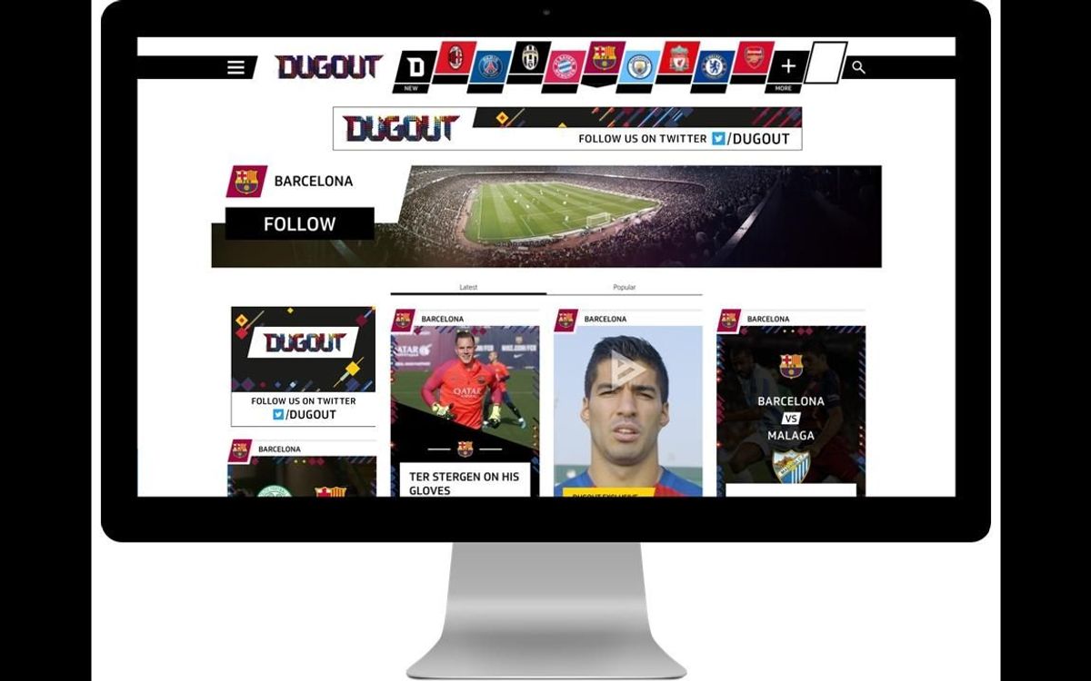 FC Barcelona open their new channel on Dugout