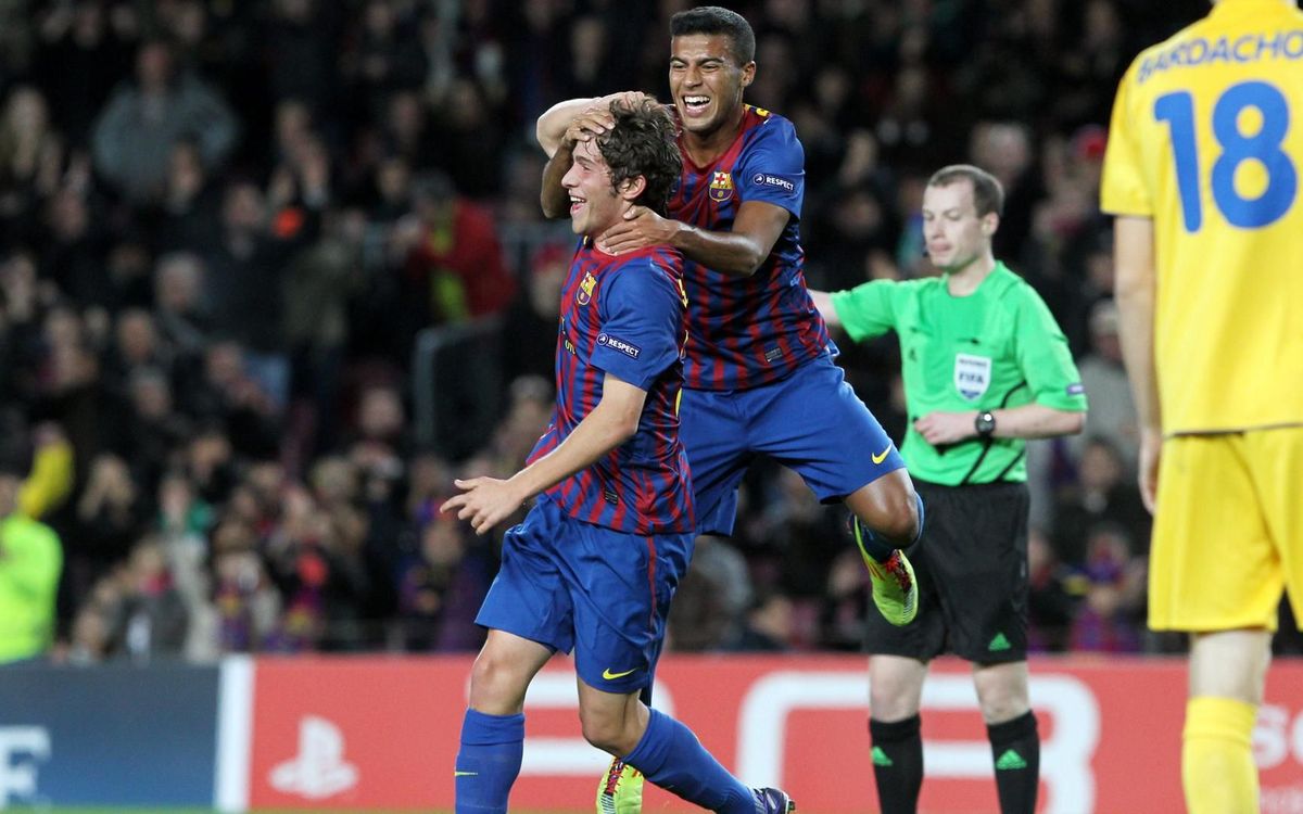 Five years since Sergi Roberto's first goal for FC Barcelona