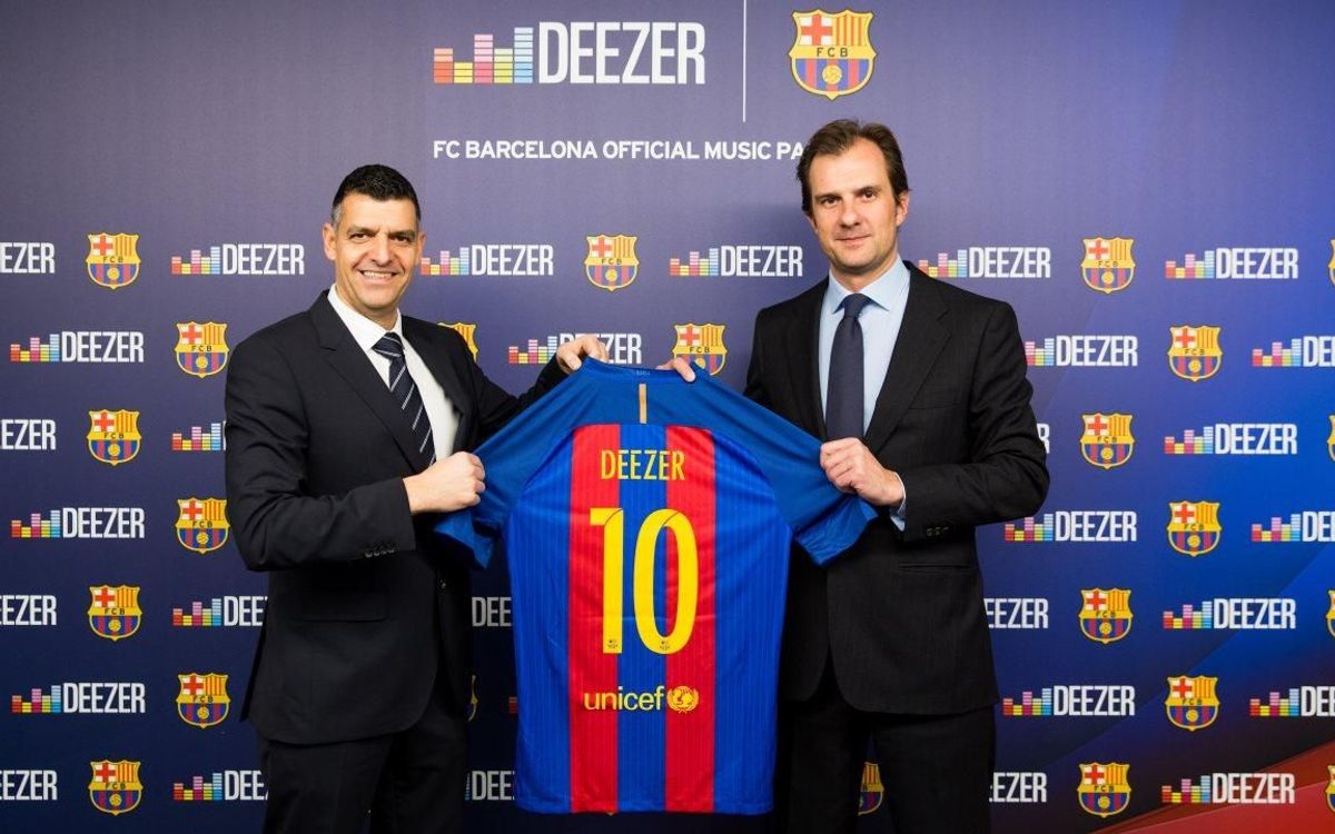 Deezer, nou patrocinador oficial de música del FC Barcelona