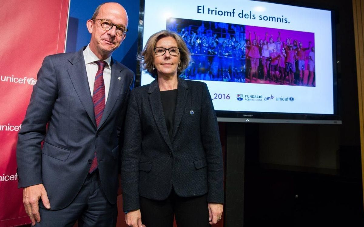 La fondation du FC Barcelone et l'UNICEF, unies depuis 10 ans