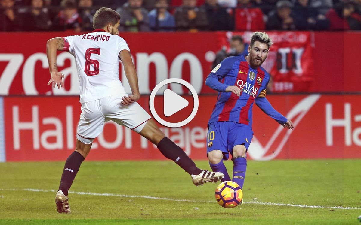 セビージャでのメッシ・ショウ