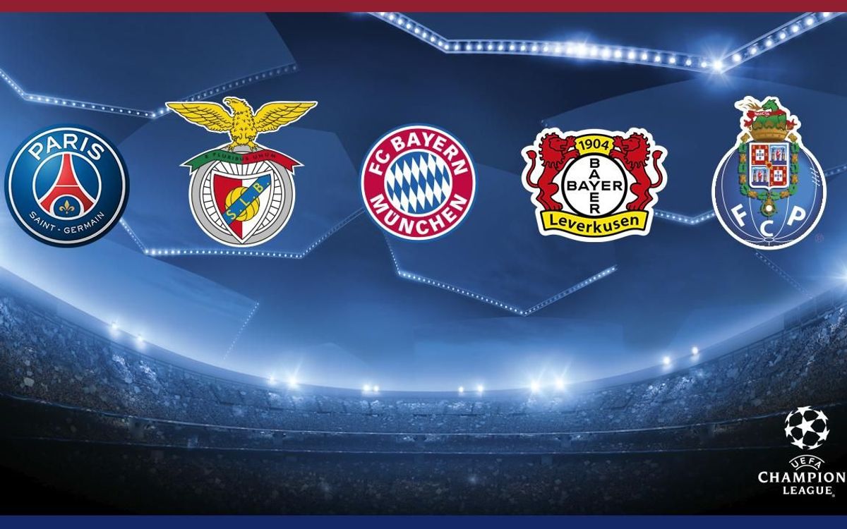 Els cinc possibles rivals del FC Barcelona als vuitens de la Champions