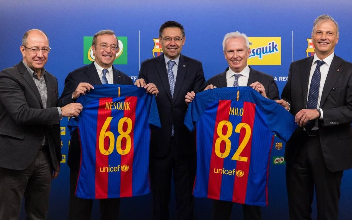 Nestlé Milo, sponsor global du FC Barcelone pour 4 ans