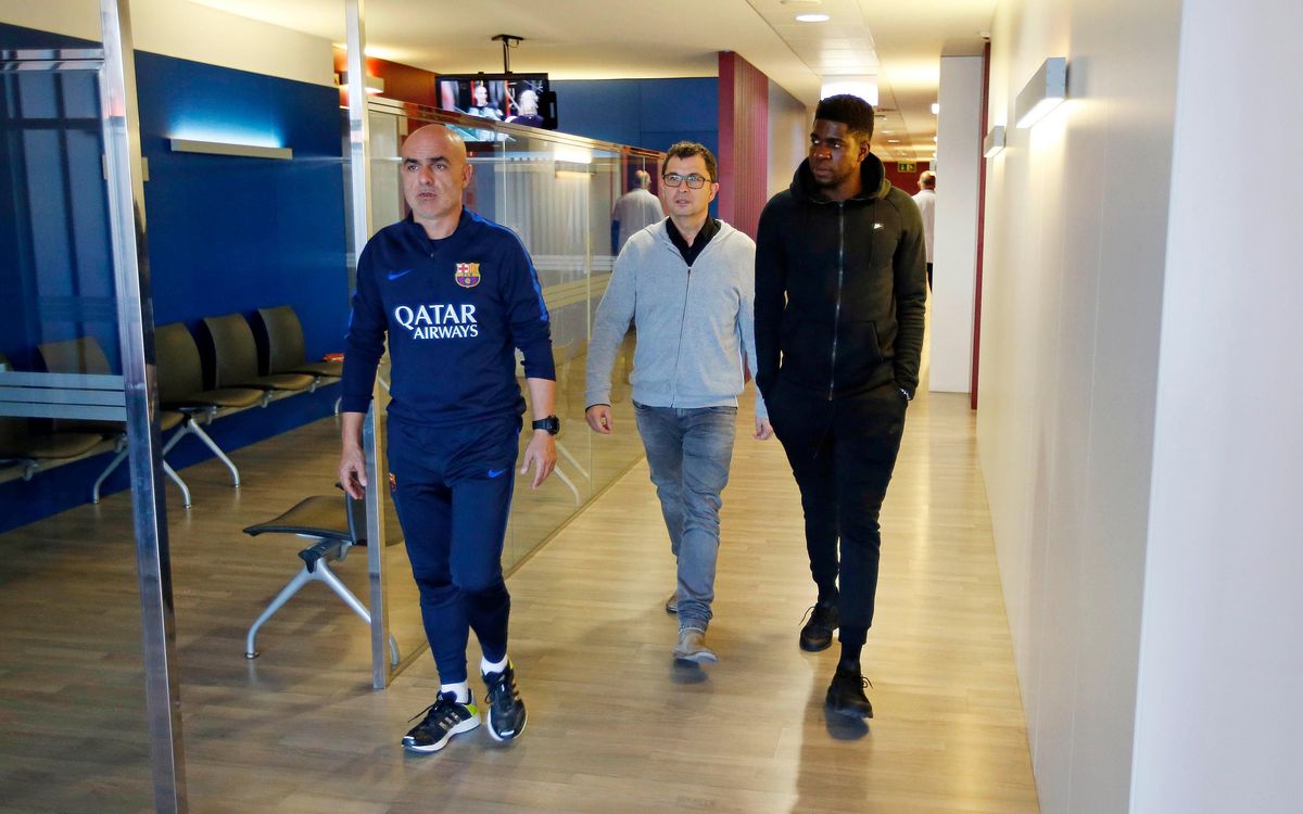 Umtiti, tres setmanes de baixa